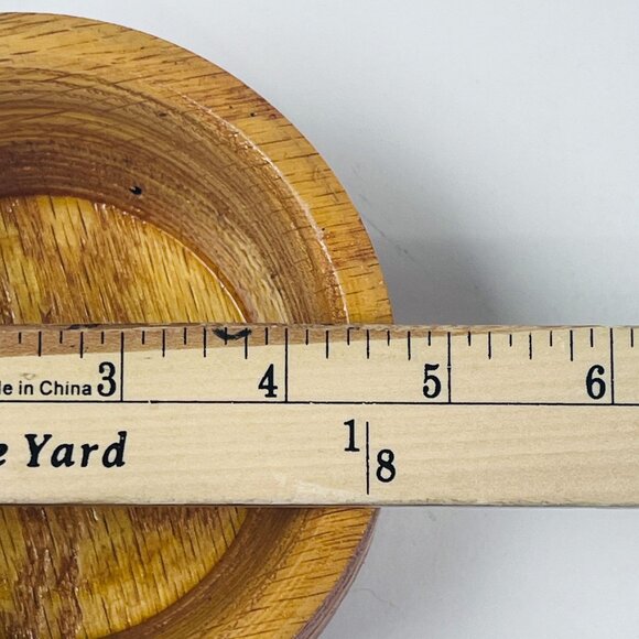 Handmade Hand Turned Wooden 3.5" Bowl,Trinket Box With Lid Fetl Bottom - Picture 9 of 9